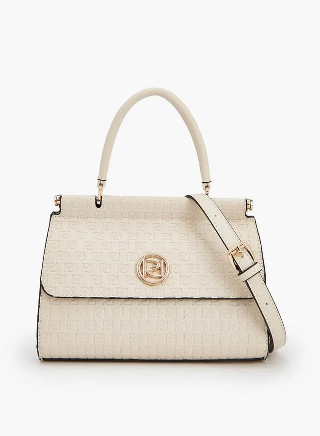 بابريكا Embossed Monogram Satchel Bag